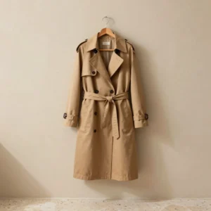 Minimalist Belted Trench Coat